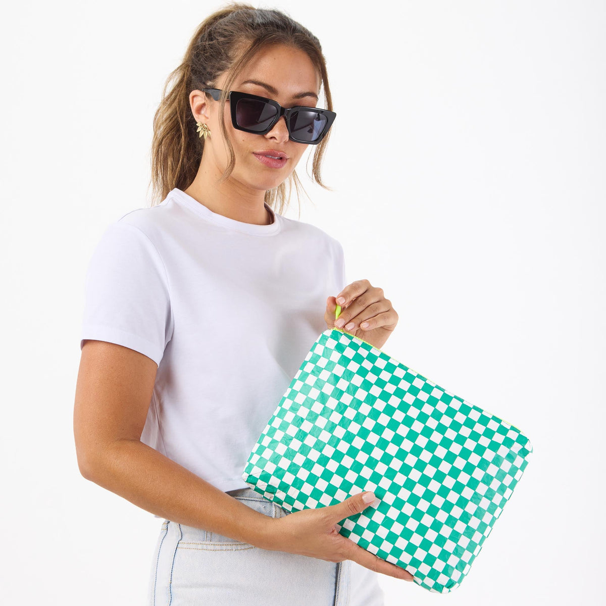 Mid Pouch | Petite Check