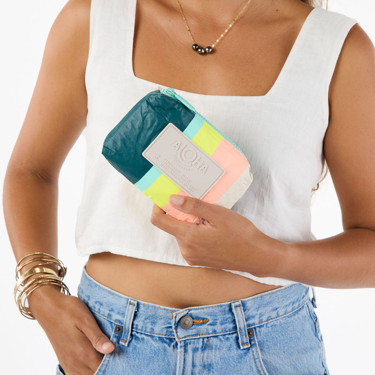 Mini Pouch | Playa Stripes