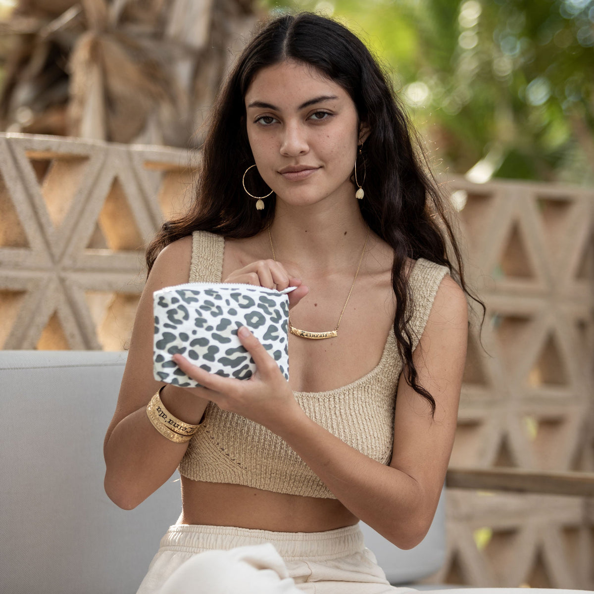 Mini Pouch | Snow Leopard