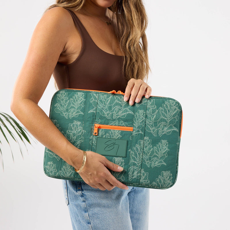 16 Inch Keep It Light Laptop Case | Leiha'a'akolea by Sig Zane